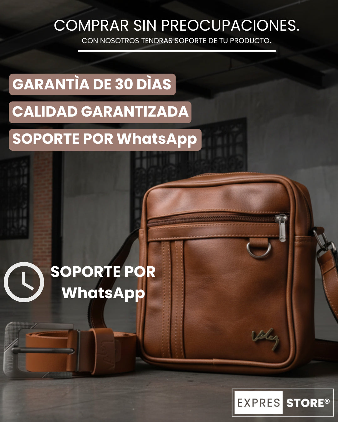 Pack Vélez Heritage Carriel + Correa en Piel Genuina.