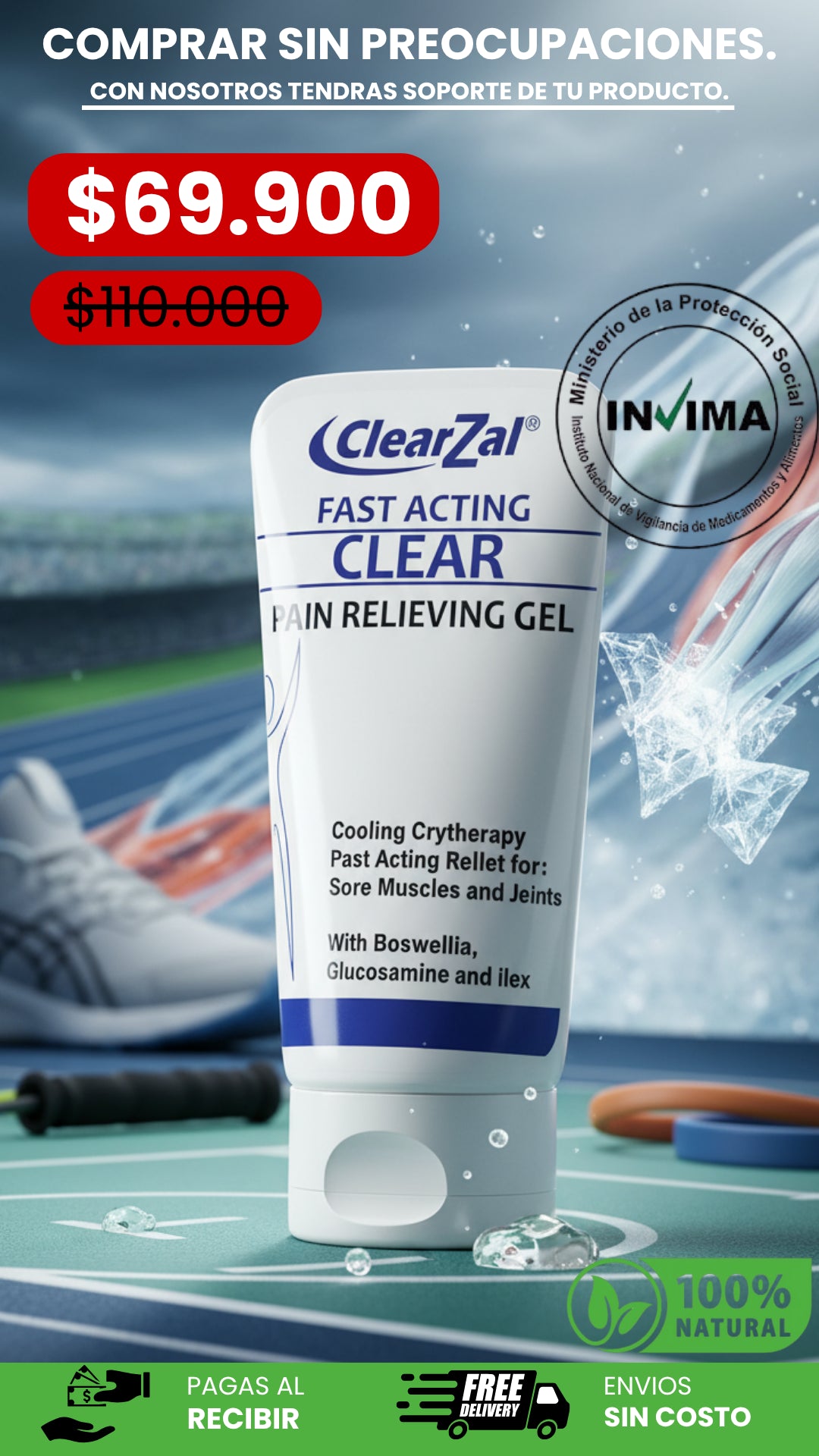 Fast Acting Clear Pain Relieving 60ml
